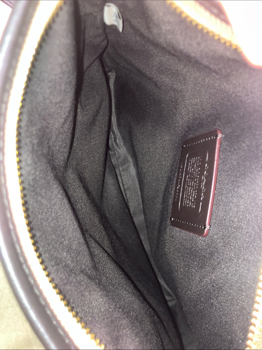Coach Classic Signature Canvas Crossbody in Brown with Black Trim - Picture 4 of 6